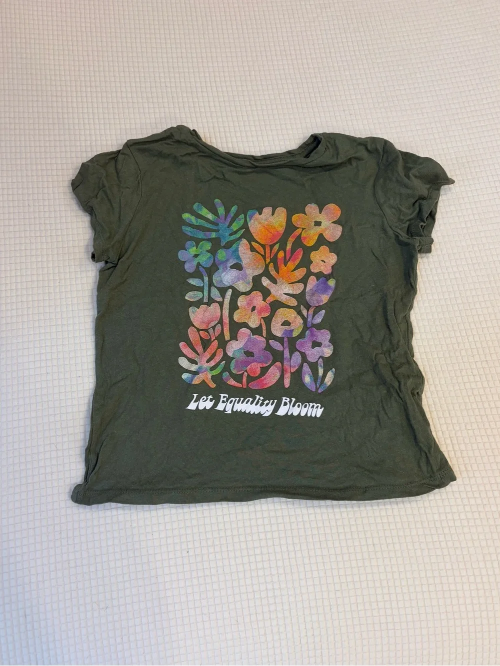 Multicolor Flower “Let Equality Bloom” Graphic Print Tee
